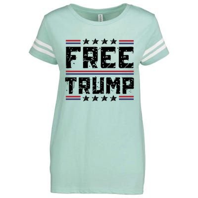 Free Trump Pro Republican Political Enza Ladies Jersey Football T-Shirt