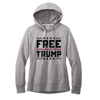 Free Trump Pro Republican Political Women's Fleece Hoodie