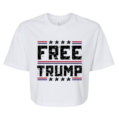 Free Trump Pro Republican Political Bella+Canvas Jersey Crop Tee