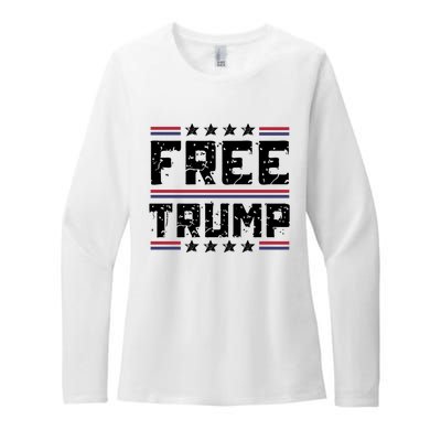 Free Trump Pro Republican Political Womens CVC Long Sleeve Shirt