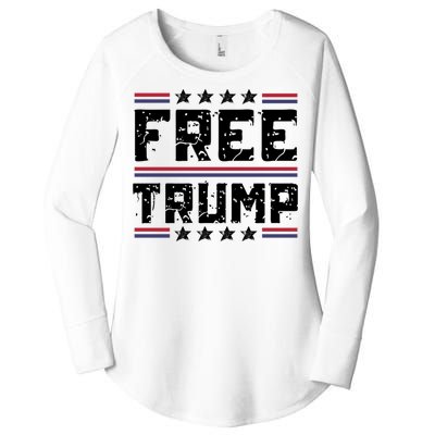 Free Trump Pro Republican Political Women's Perfect Tri Tunic Long Sleeve Shirt