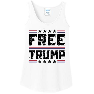 Free Trump Pro Republican Political Ladies Essential Tank