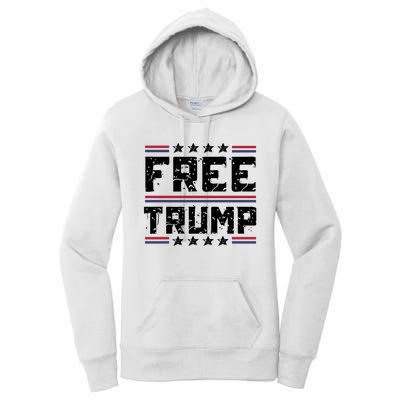 Free Trump Pro Republican Political Women's Pullover Hoodie