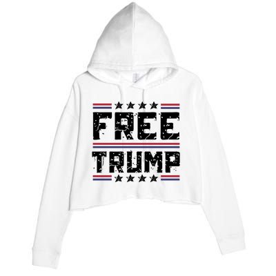 Free Trump Pro Republican Political Crop Fleece Hoodie