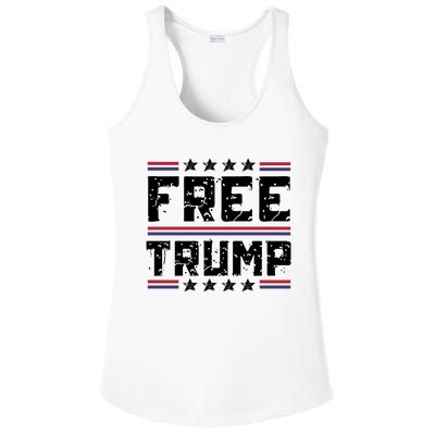 Free Trump Pro Republican Political Ladies PosiCharge Competitor Racerback Tank