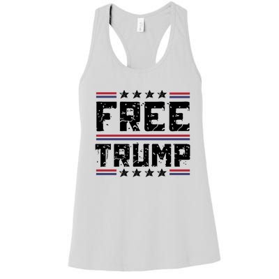 Free Trump Pro Republican Political Women's Racerback Tank