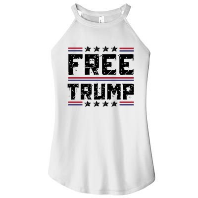 Free Trump Pro Republican Political Women’s Perfect Tri Rocker Tank