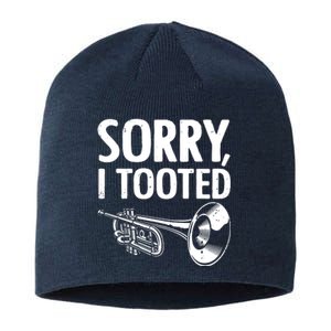 Funny Trumpet Player Design For Men Women Trumpet Trumpeter Sustainable Beanie