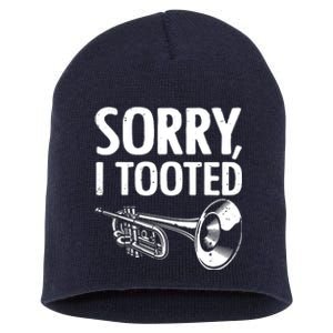 Funny Trumpet Player Design For Men Women Trumpet Trumpeter Short Acrylic Beanie