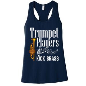 Funny Trumpet Player For Men Women Trumpet Brass Instrument Women's Racerback Tank