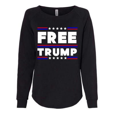 Free Trump Pro Donald Trump Election Womens California Wash Sweatshirt