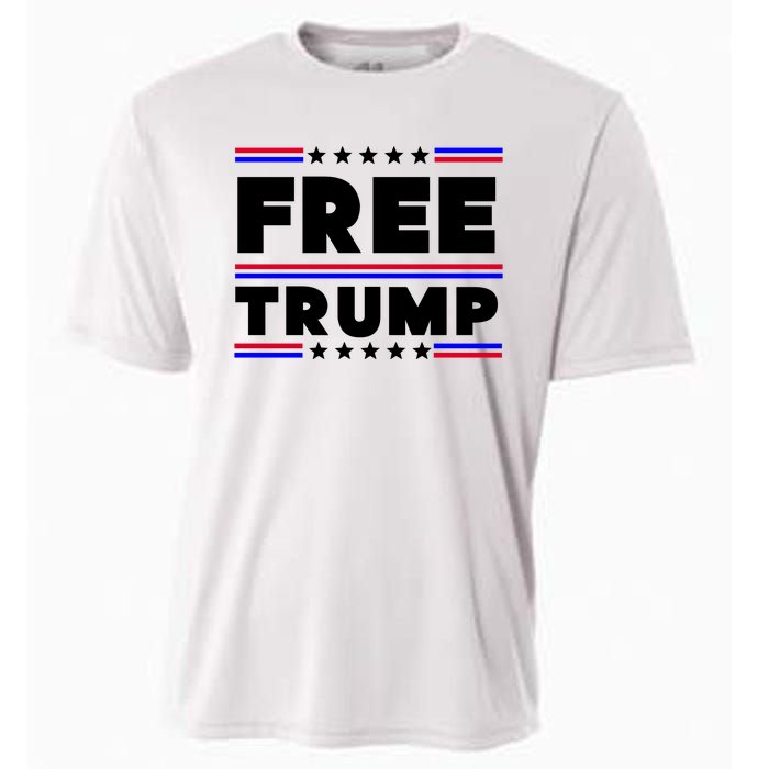 Free Trump Pro Donald Trump Election Cooling Performance Crew T-Shirt