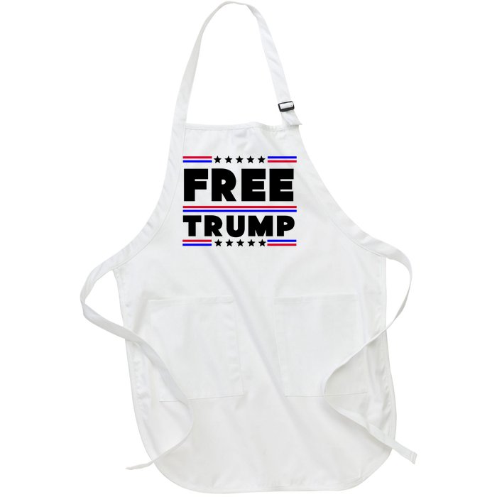 Free Trump Pro Donald Trump Election Full-Length Apron With Pockets