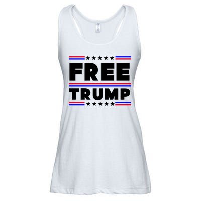 Free Trump Pro Donald Trump Election Ladies Essential Flowy Tank