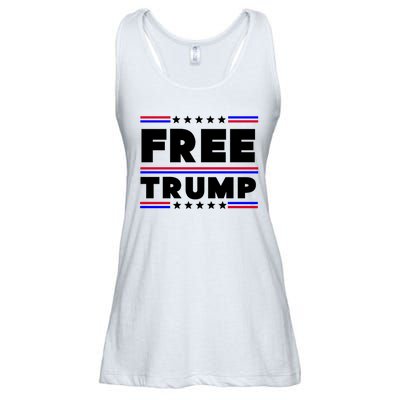 Free Trump Pro Donald Trump Election Ladies Essential Flowy Tank