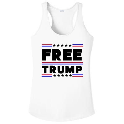 Free Trump Pro Donald Trump Election Ladies PosiCharge Competitor Racerback Tank