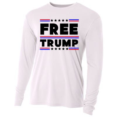 Free Trump Pro Donald Trump Election Cooling Performance Long Sleeve Crew