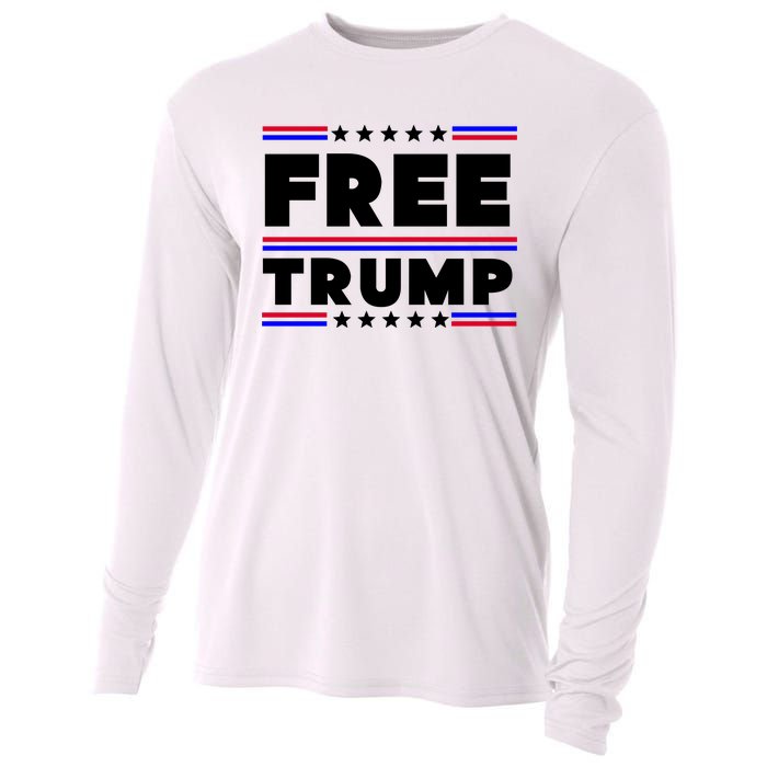 Free Trump Pro Donald Trump Election Cooling Performance Long Sleeve Crew