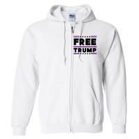 Free Trump Pro Donald Trump Election Full Zip Hoodie