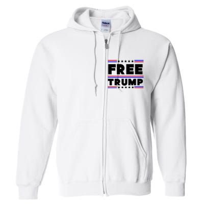 Free Trump Pro Donald Trump Election Full Zip Hoodie