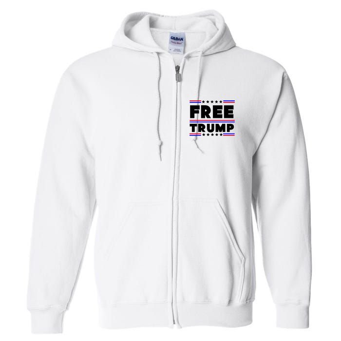 Free Trump Pro Donald Trump Election Full Zip Hoodie