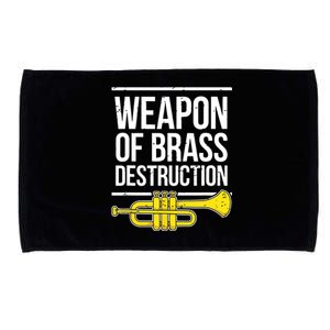 Funny Trumpet Player Marching Band Trumpeter Brass Player Microfiber Hand Towel