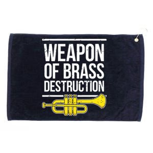 Funny Trumpet Player Marching Band Trumpeter Brass Player Grommeted Golf Towel