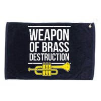 Funny Trumpet Player Marching Band Trumpeter Brass Player Grommeted Golf Towel