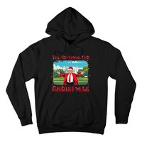 Funny Trump Pajamas ILl Be Home For Christmas Santa Xmas Hoodie