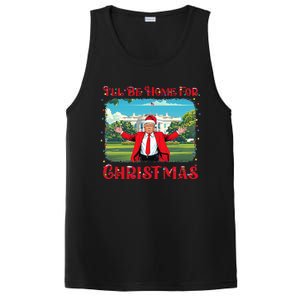 Funny Trump Pajamas ILl Be Home For Christmas Santa Xmas PosiCharge Competitor Tank