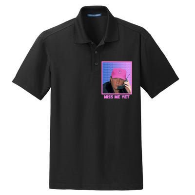 Funny Trump Pink Miss Me Yet Trump 2024 President 2024 Dry Zone Grid Polo