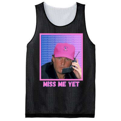 Funny Trump Pink Miss Me Yet Trump 2024 President 2024 Mesh Reversible Basketball Jersey Tank