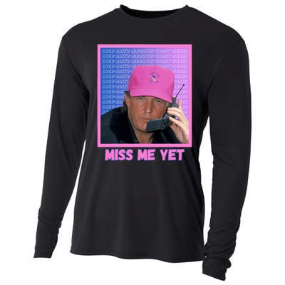 Funny Trump Pink Miss Me Yet Trump 2024 President 2024 Cooling Performance Long Sleeve Crew