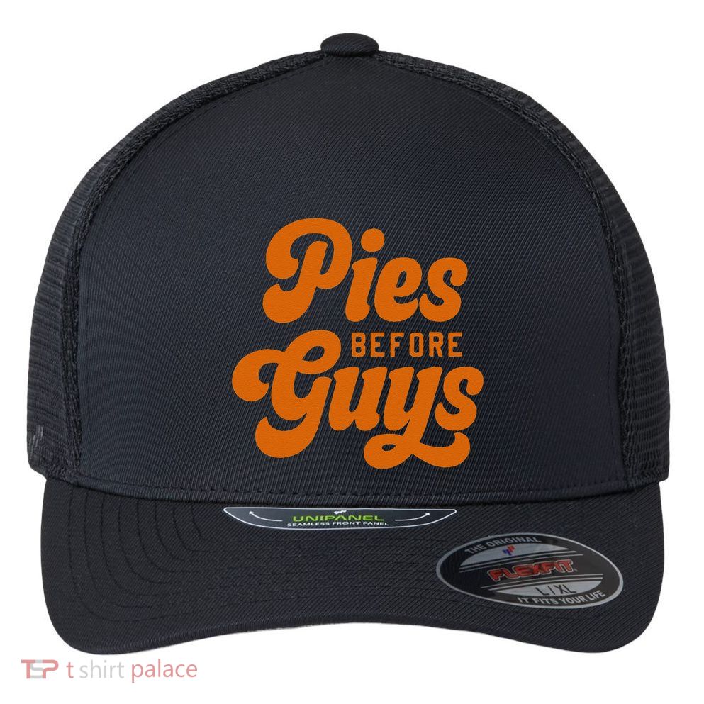 Funny Thanksgiving Pies Before Guys For Funny And Flexfit Unipanel Trucker Cap