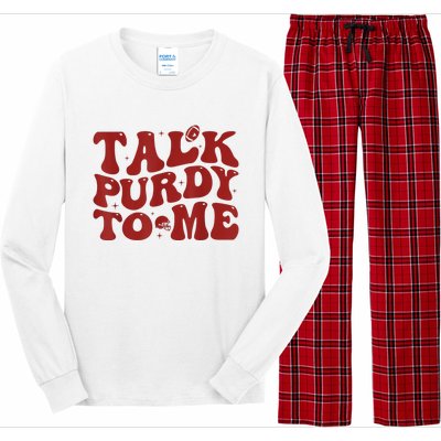 Funny Talk Purdy To Me Feeling Purdy Good Meme Long Sleeve Pajama Set