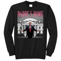 Funny Trump Pink Daddys Home  Trump 2024 Sweatshirt