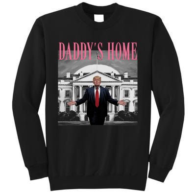 Funny Trump Pink Daddys Home  Trump 2024 Sweatshirt