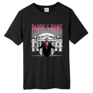 Funny Trump Pink Daddys Home  Trump 2024 Tall Fusion ChromaSoft Performance T-Shirt