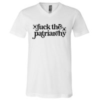 Fuck the Patriarchy Vintage Feminist ' right V-Neck T-Shirt