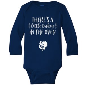 Funny Thanksgiving Pregnancy Announcement Funny Baby Reveal Baby Long Sleeve Bodysuit