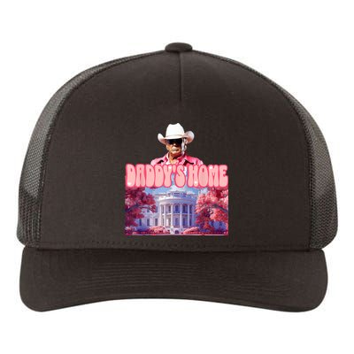 Funny Trump Pink Daddys Home  Trump 2024 Yupoong Adult 5-Panel Trucker Hat