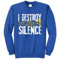 Funny Trumpet Player Marching Band Silence Destroyer Gift Sweatshirt