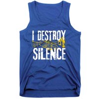 Funny Trumpet Player Marching Band Silence Destroyer Gift Tank Top