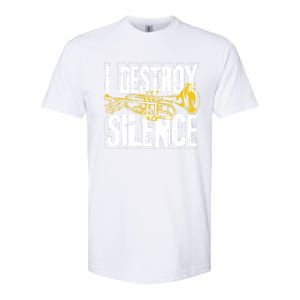 Funny Trumpet Player Marching Band Silence Destroyer Gift Softstyle CVC T-Shirt