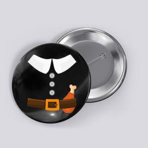 Funny Thanksgiving Pilgrim Costume With Turkey Leg Button