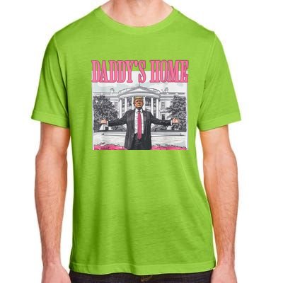 Funny Trump Pink Daddys Home  Trump 2024 Adult ChromaSoft Performance T-Shirt