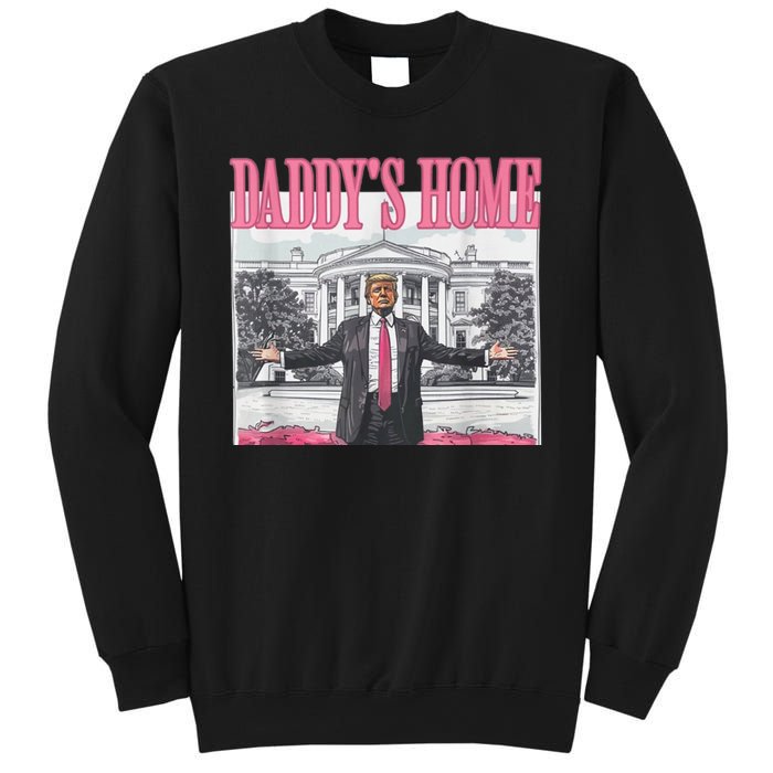 Funny Trump Pink Daddys Home  Trump 2024 Sweatshirt