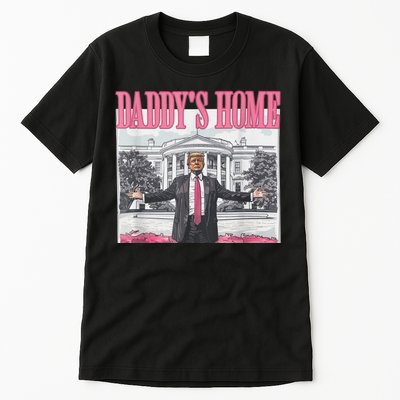 Funny Trump Pink Daddys Home  Trump 2024 Tall T-Shirt