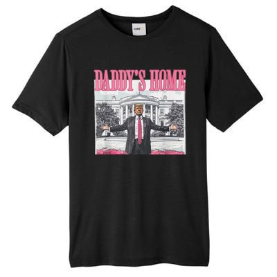 Funny Trump Pink Daddys Home  Trump 2024 Tall Fusion ChromaSoft Performance T-Shirt