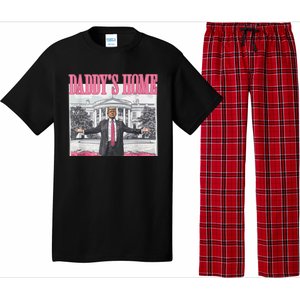 Funny Trump Pink Daddys Home  Trump 2024 Pajama Set